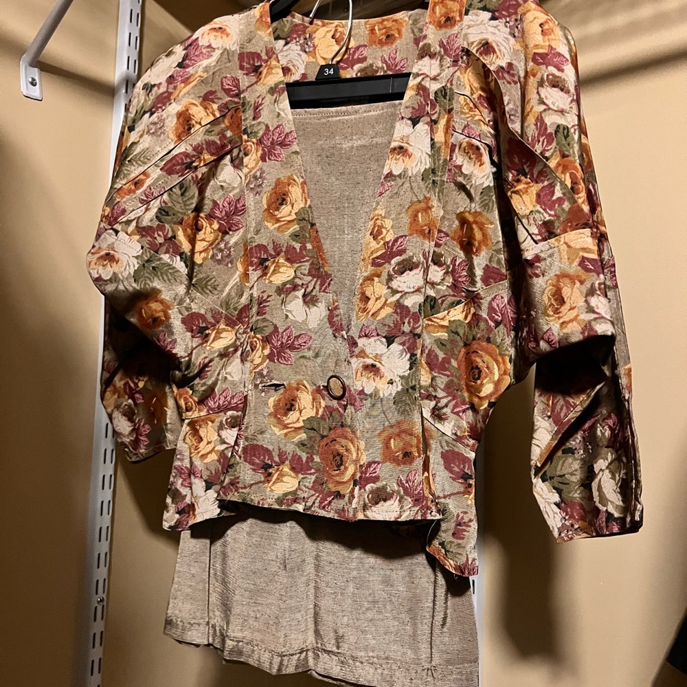 Floral Kimono Sleeve Dress